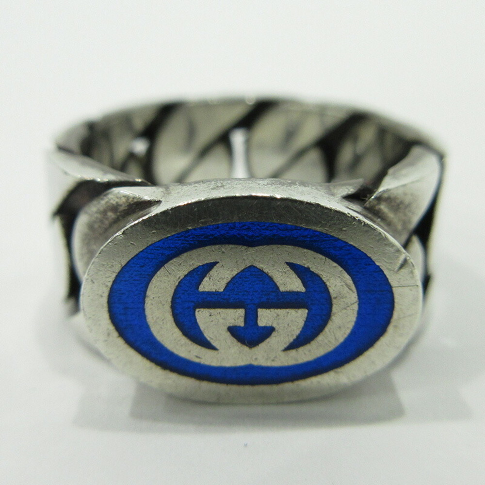Gucci Interlocking Gg Silver Ring - image 2
